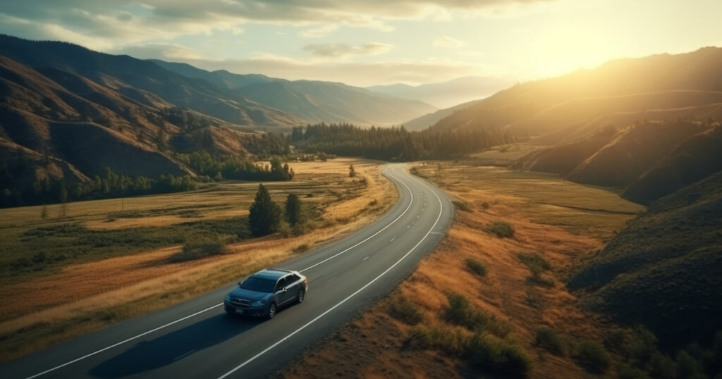 car and road